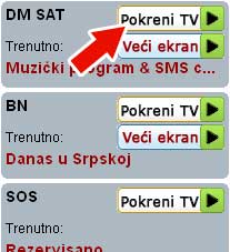 Pokretanje u�ivo programa