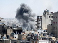 Assadova vojska razara gradove artiljerijom
