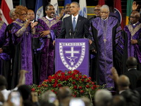 Obama zapjevao na sahrani svećenika ubijenog u Charlestonu