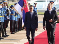 Svečani doček za premijera Španije Pedra Sančeza ispred Palate Srbija
