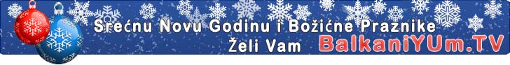 Sre�nu novu godinu i bo�i�ne praznike �eli vam BalkaniYUm.TV