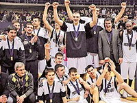 Partizan pobednik Kupa Radivoja Koraća