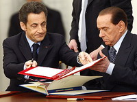 Sarkozi i Berluskoni potpisali sporazum o nuklearnoj saradnji