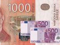 Dinar ojačao za 20 para