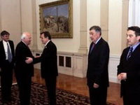 Razgovor o ulasku u NATO i EU: Članovi Predsjedništva BiH primili Steinberga i Moratinosa