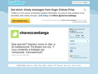 Chavez na Twitteru već ima preko 37.000 pristalica
