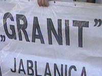 Radnici jablaničkog Granita protestom...