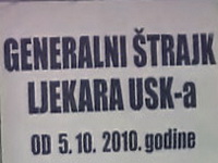 Ljekari Unsko-sanskog kantona nastavili štrajk