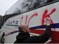 Demonstracije zbog posete Tadića