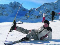 Brena sa porodicom na skijanju u Kicbilu