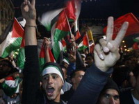 Palestinci na ulicama proslavili glasanje za državnost