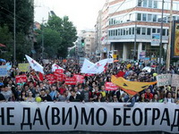 Aktivisti Vojvođanskog građanskog centra dolaze na protest zbog Savamale