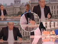 INCIDENT UŽIVO U PROGRAMU! Čović polomio čašu na pomen crno-belih JOVANA JOKSIMOVIĆ GA SMIRIVALA: Nemojte više o Partizanu da pričate, vidite koliko se iznervirate