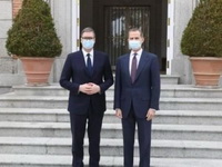 Vučić u Madridu: Predsednik Srbije započeo zvaničnu posetu, na sastanku sa kraljem Španije